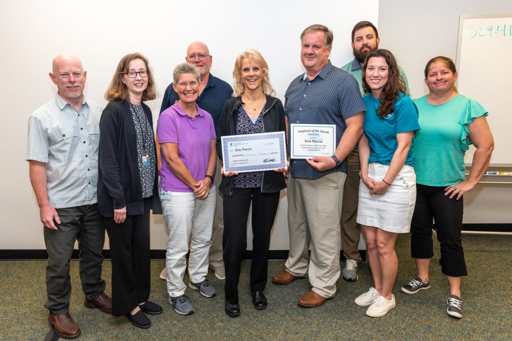 Congratulations to Kimberli Ponzio, the District’s March Employee of the Month! Kim is an Environmental Scientist V in the District’s Bureau of Water Resources, working in our Palatka headquarters.