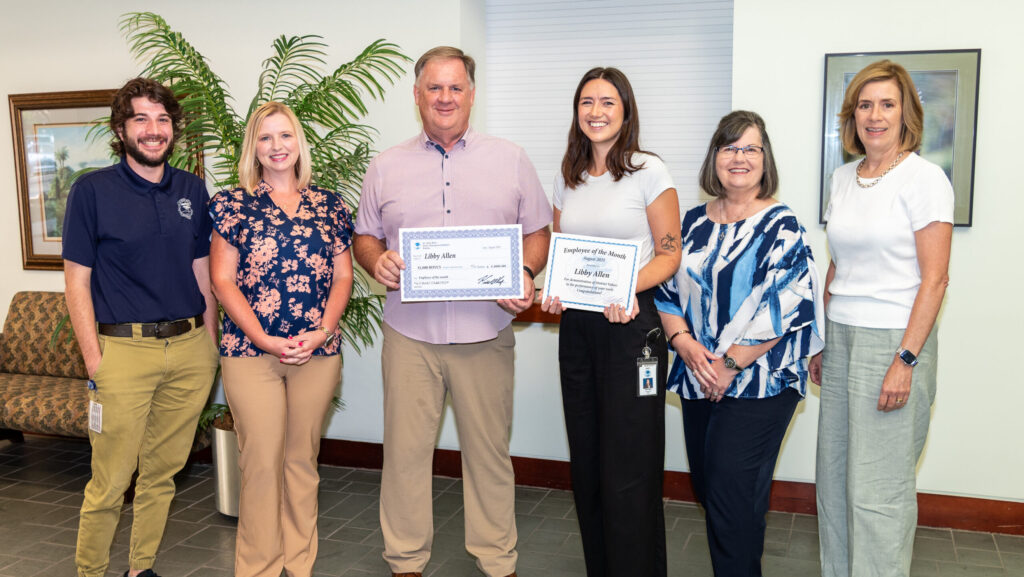 Libby is being recognized for her professionalism, creativity, and dedication to enhancing the way we celebrate and support our staff.