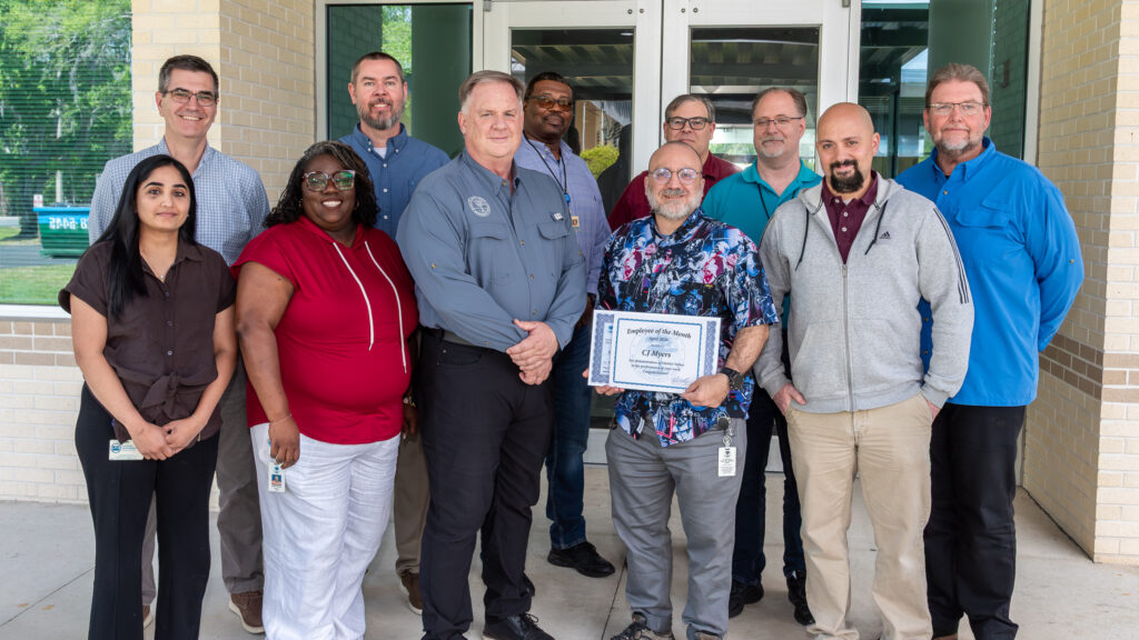 Congratulations to CJ Myers on being named the District’s Employee of the Month. CJ is recognized for his reliability, technical expertise, and commitment to keeping critical systems operational.